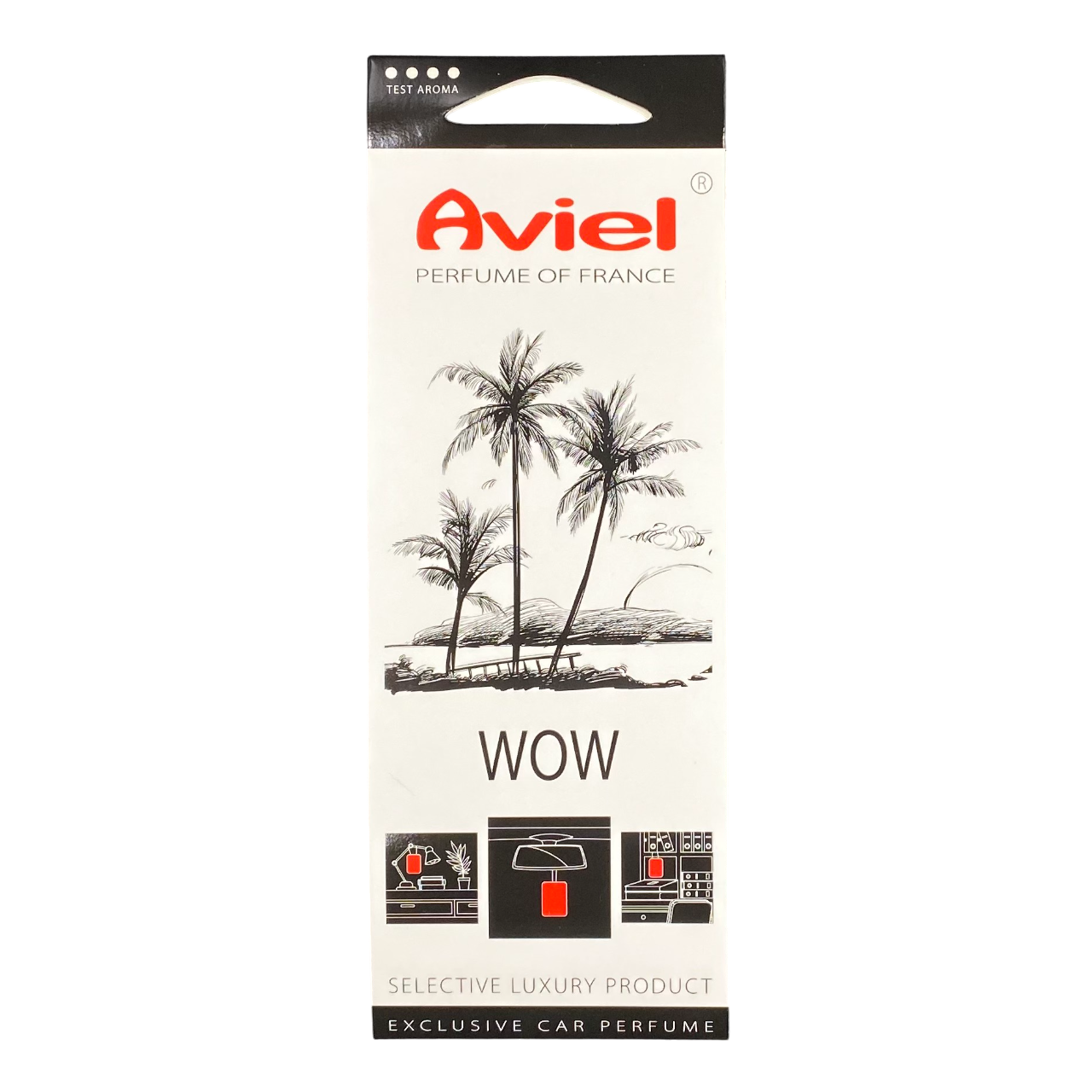 AVIEL Освежитель воздуха картонный WOW