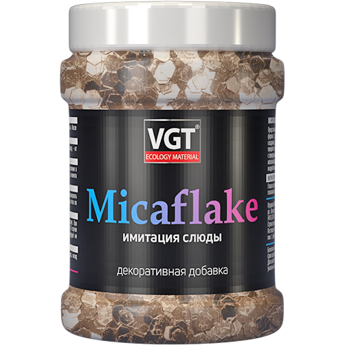 VGT 39245 Micaflake серебристо-белая 2000 мкм 40 г — Декоративная добавка, имитация слюды