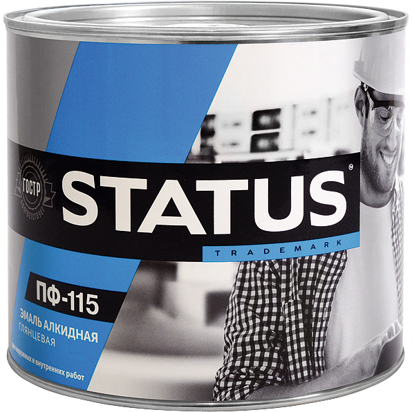 Радуга STATUS Эмаль ПФ-115 красная 800г