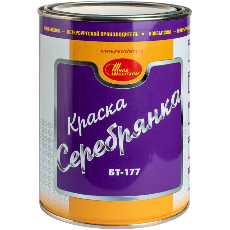 Краска БТ-177 НБХ серебрянка 1л