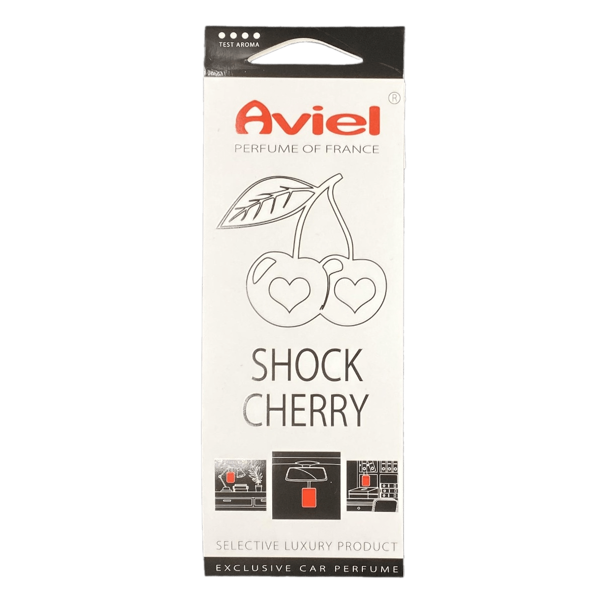 AVIEL Освежитель воздуха картонный Shock Cherry
