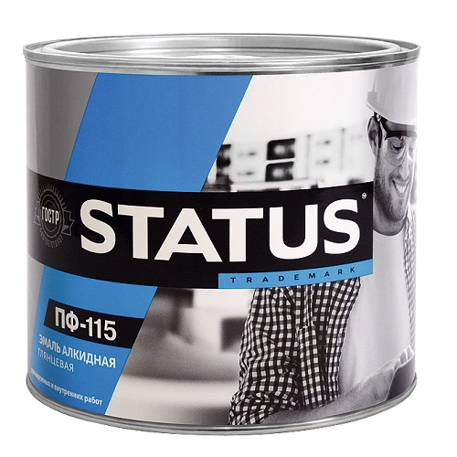 Эмаль Радуга STATUS ПФ-115 голубая 1,8кг