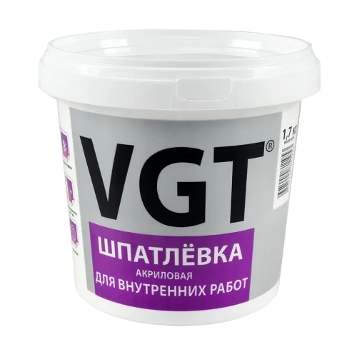Шпаклевка ВГТ внутрен работ акрил 1,7кг