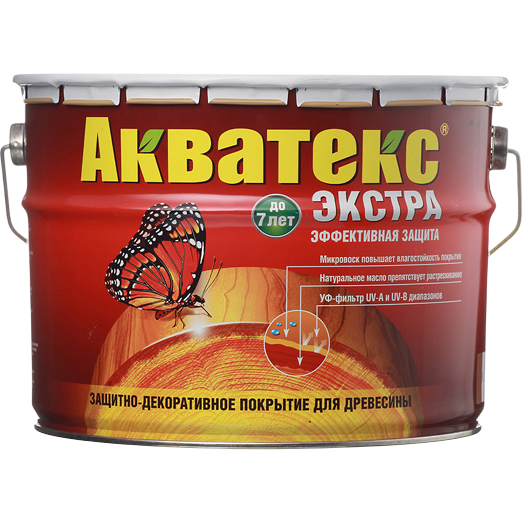 Акватекс ЭКСТРА Защитный текстурный состав Белый, Рогнеда 10л