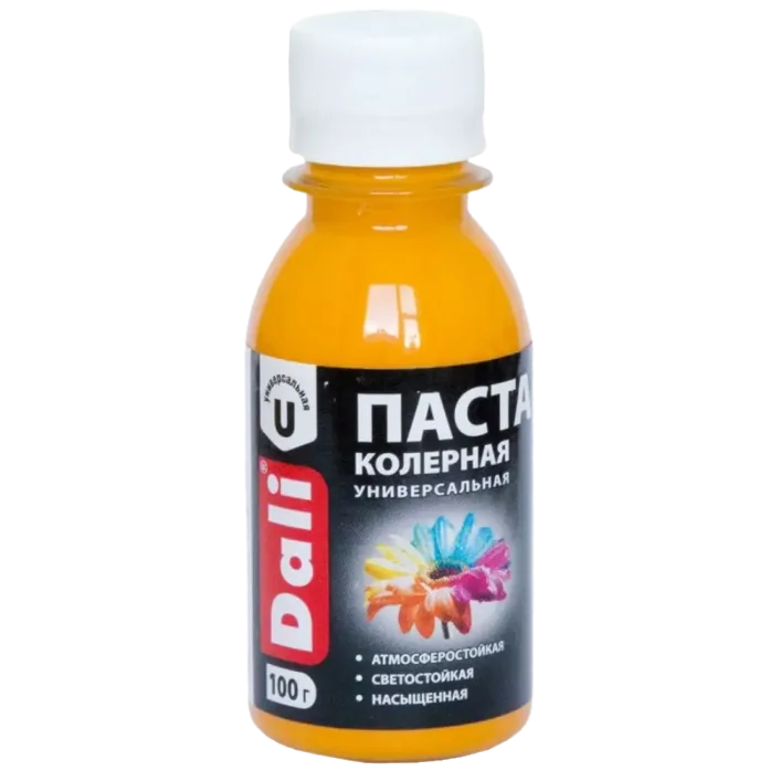 Паста колерная универсальная Dali золотисто-желтая Рогнеда 100мл