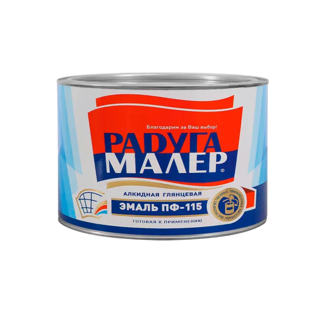 Эмаль Радуга ПФ-115 оранжевая 400г