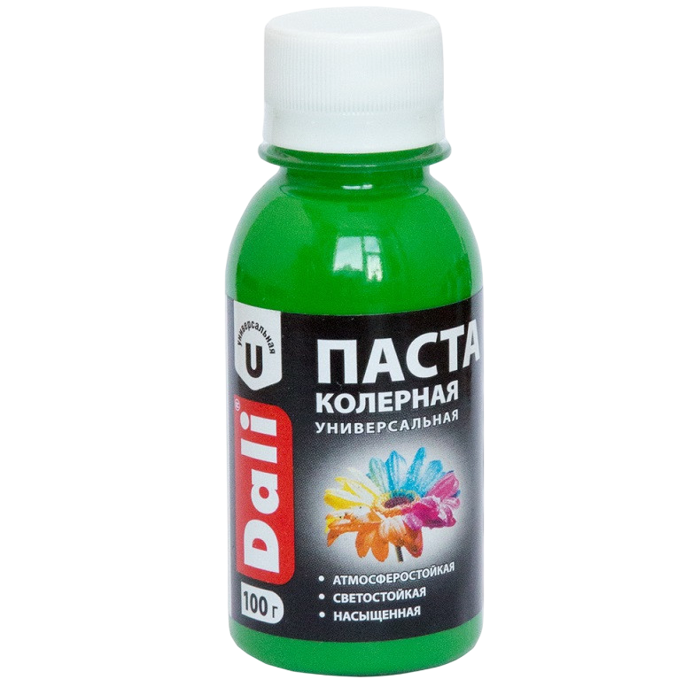 Паста колерная универсальная Dali зеленая Рогнеда 100мл