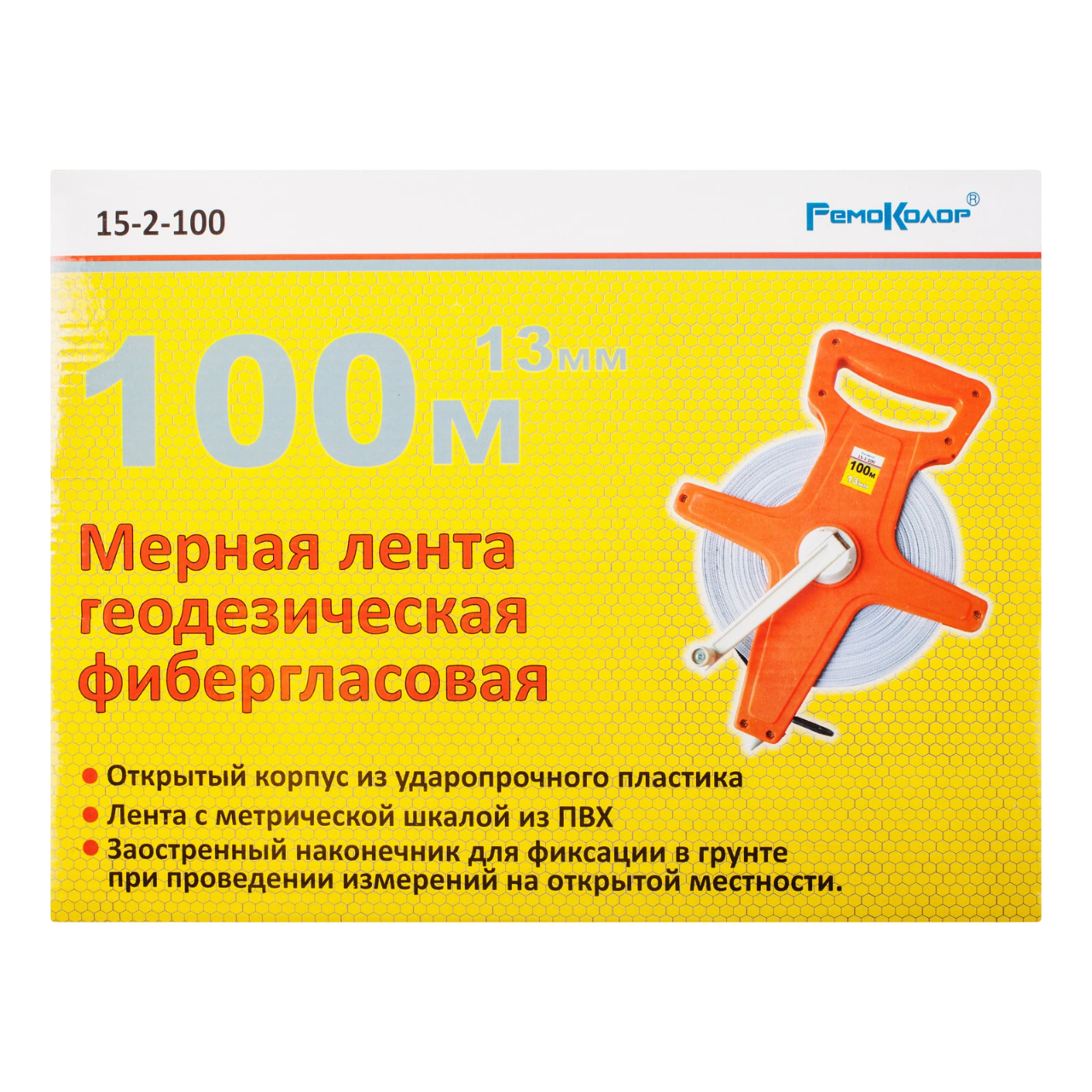 Ормис Мерная лента фибергласовая геодезическая 100м*13мм