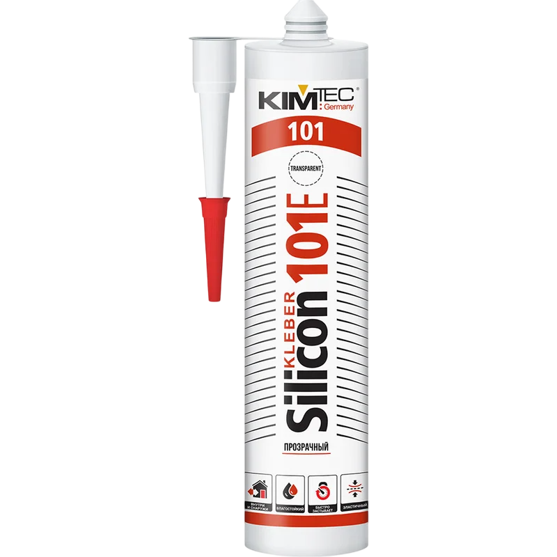 KIM TEC 101Е Силиконовый герметик прозрачный 310мл