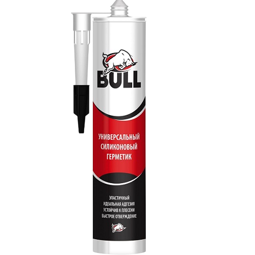 Герметик Акфикс Bull силиконовый универсальный белый 280мл