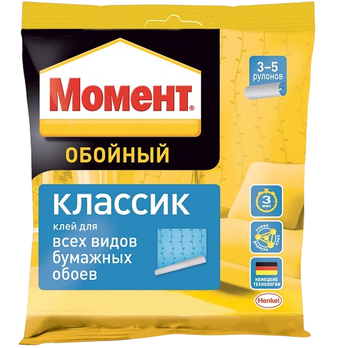 Момент Классик обойный клей для всех видов бумажных обоев 100г
