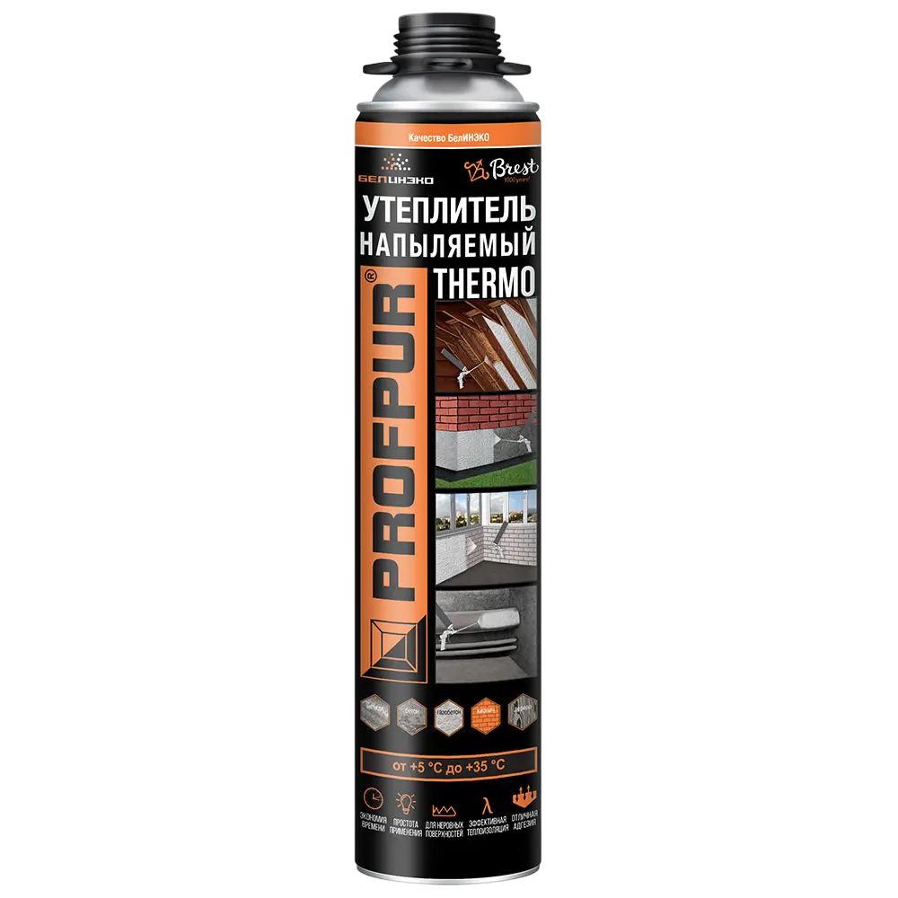 Profpur Thermo Напыляемый утеплитель 890мл