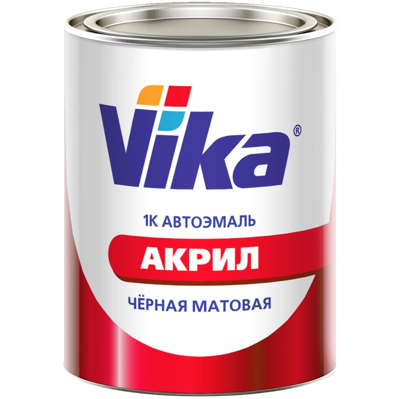 Vika 1К Эмаль АК-142 чёрная матовая 850г