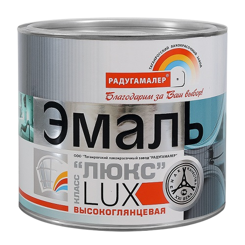 ЛЮКС Эмаль Радуга ПФ-115 белая 1,9кг