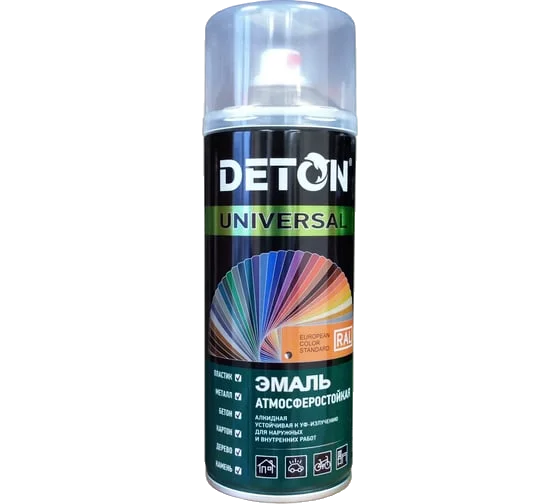 Deton UNIVERSAL Аэрозоль Алкидная Ral-8023 Охра 520мл