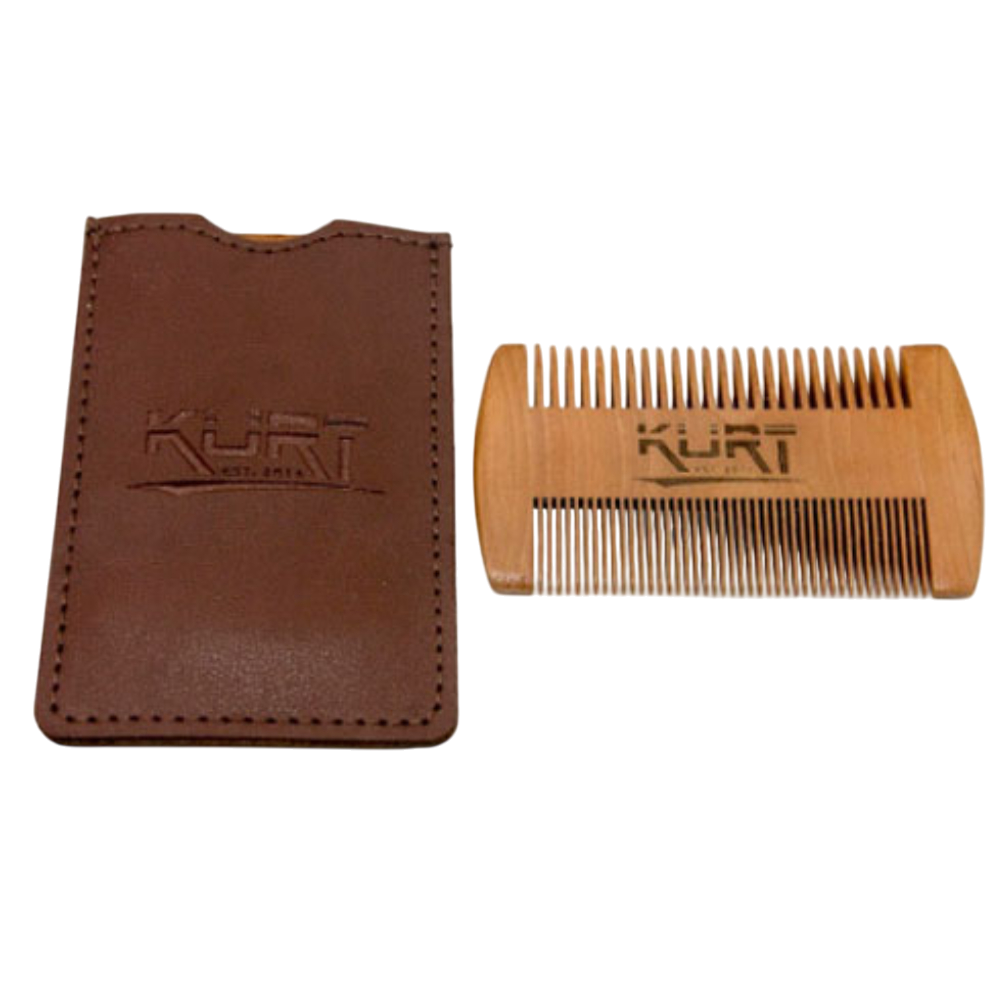 KURT K_50040 Гребень для бороды двусторонний 95х55мм