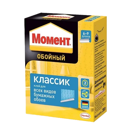 Клей для виниловых и бумажных обоев Классик 500г