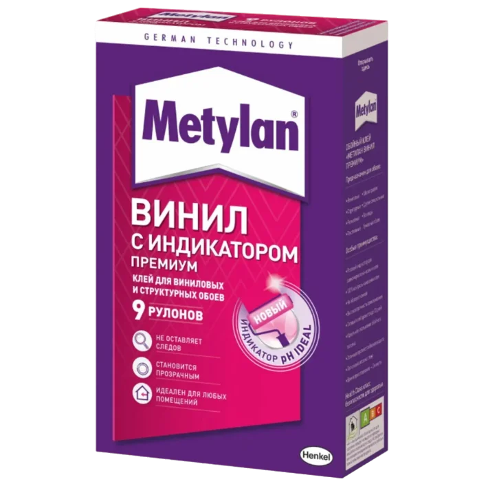 Клей обойный для виниловых обоев Metylan Винил Премиум 300г
