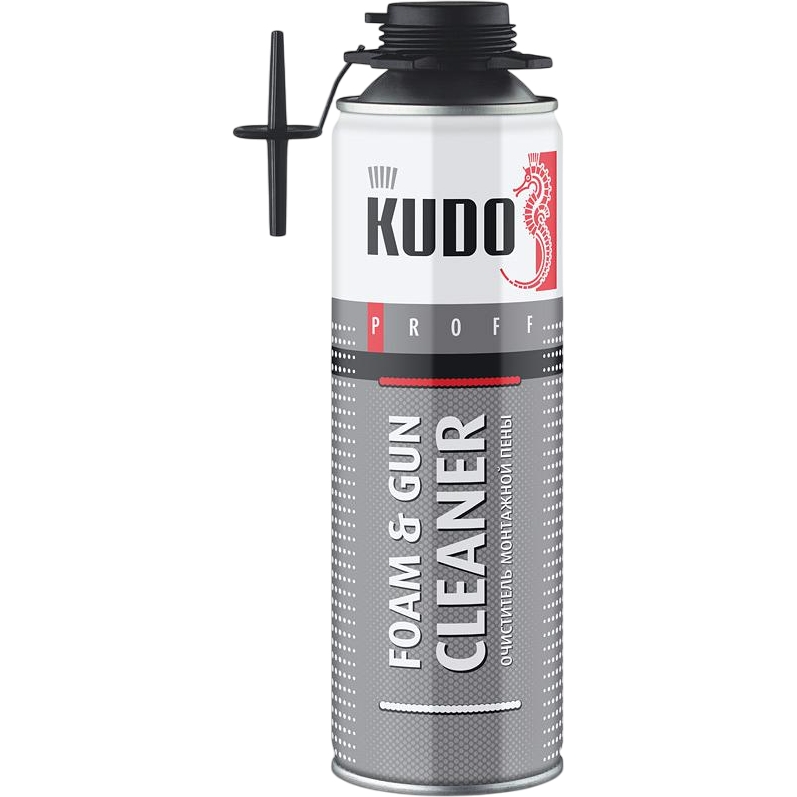 Кудо FOAM&GUN CLEANER Профессиональный очиститель монтажной пены 650мл