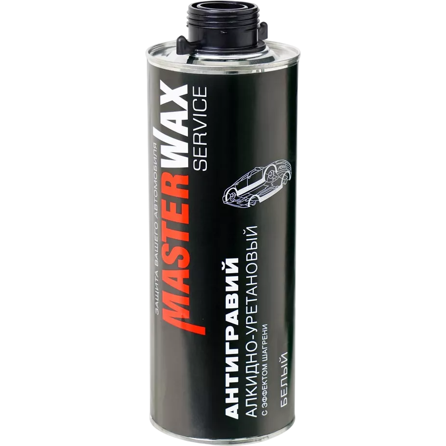 MasterWax Антигравий алкидно-уретановый 313, с эффектом шагрени, белый, евробаллон 1л