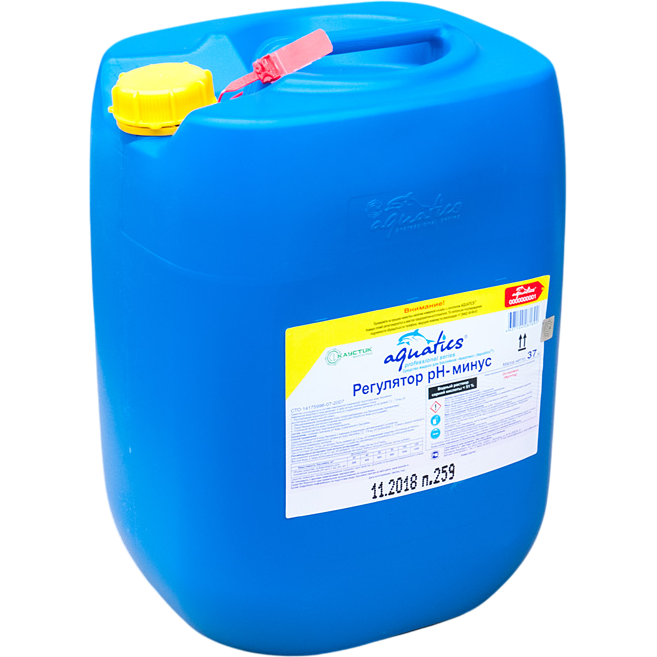 AQUATICST Регулятор pH-МИНУС жидкий сернокислотный 37кг