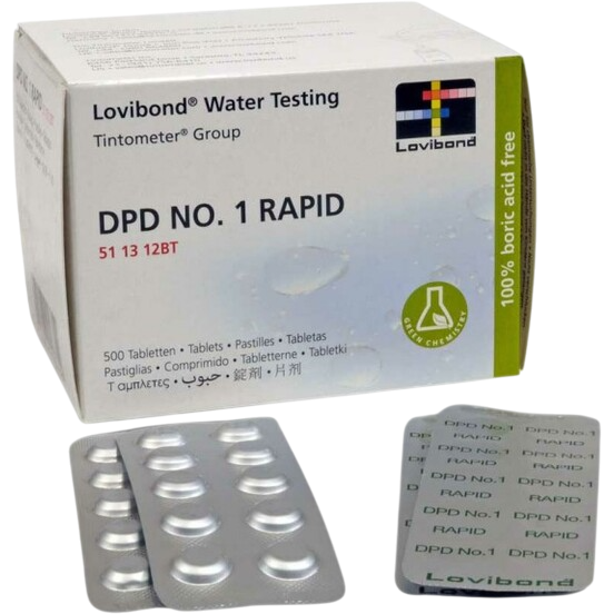 Тестерные таблетки Chemoform DPD 1 Rapid (free CL) 500 таблеток