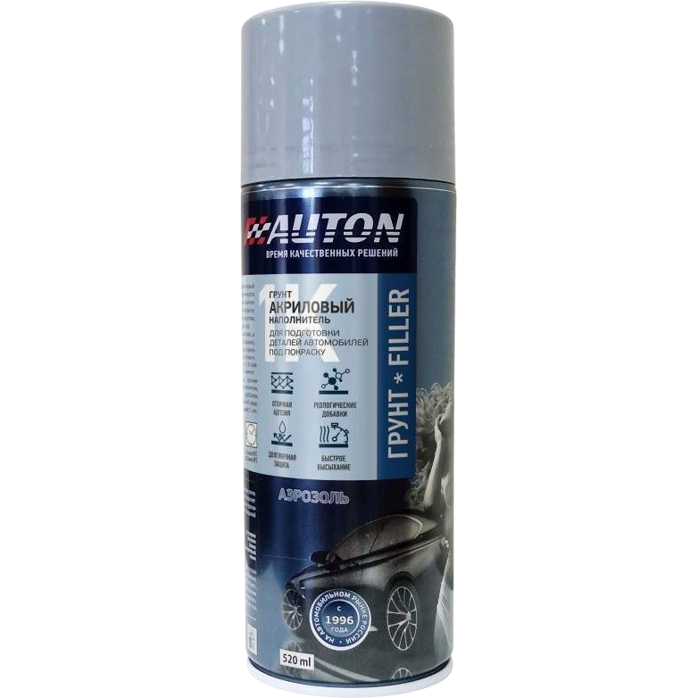 AUTON 1К ACRYL FILLER Грунт акриловый серый 520мл