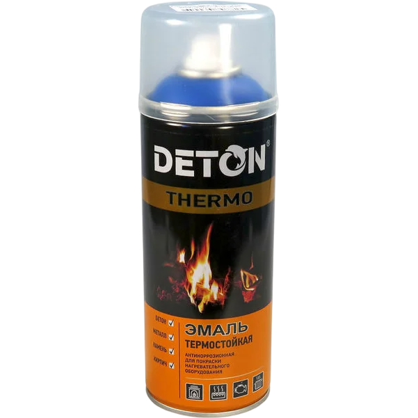Deton Thermo Аэрозоль эмаль термостойкая синяя 520мл