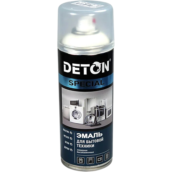 DetonSpec Аэрозоль Эмаль для бытовой техники белая 520мл