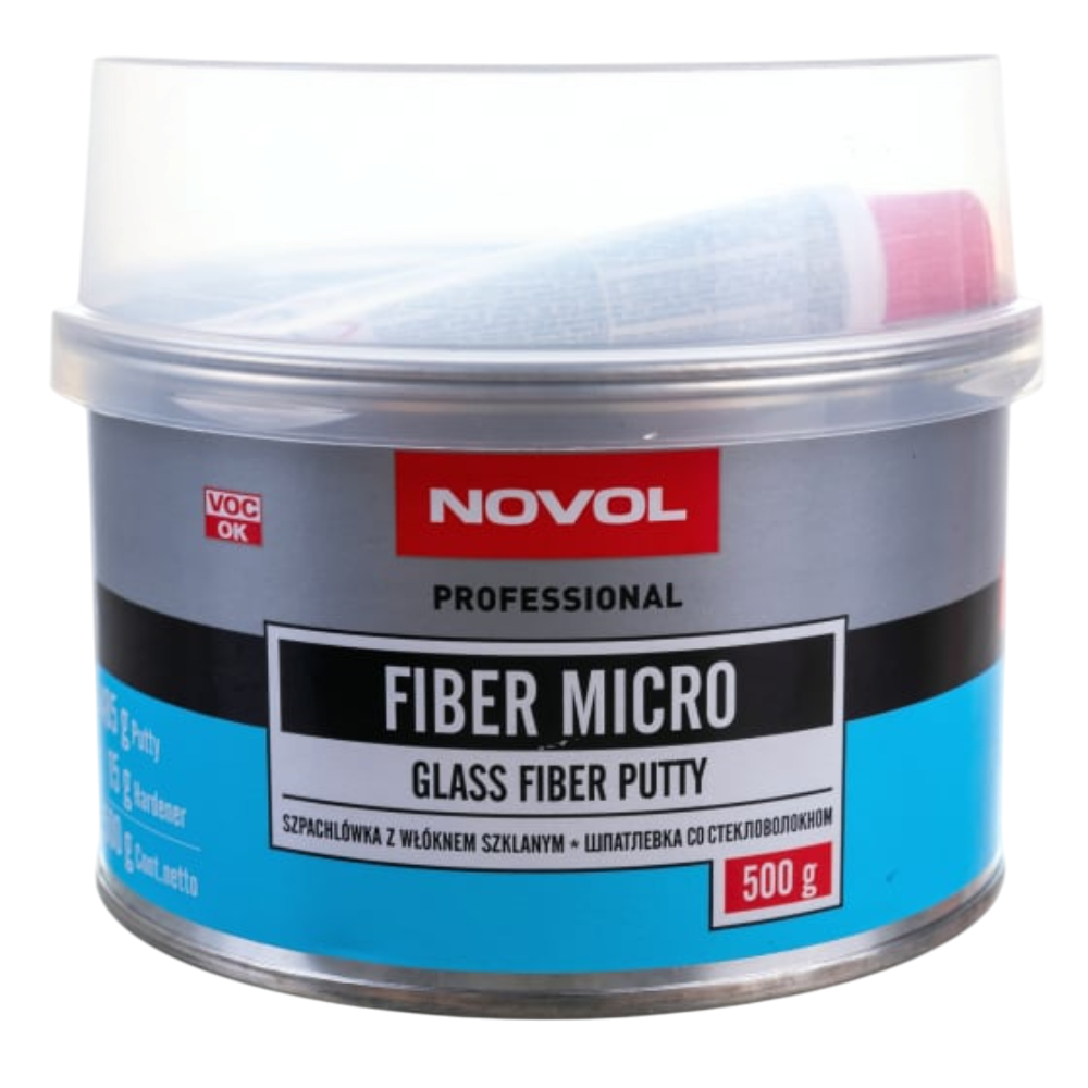 Novol Шпатлевка полиэфирная"Micro" со стекловолокном 500г
