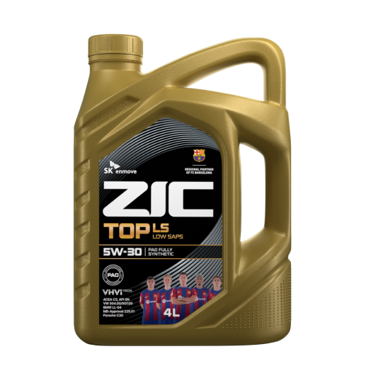 ZIC TOP LS 5W-30 синтетическое моторное масло 4л