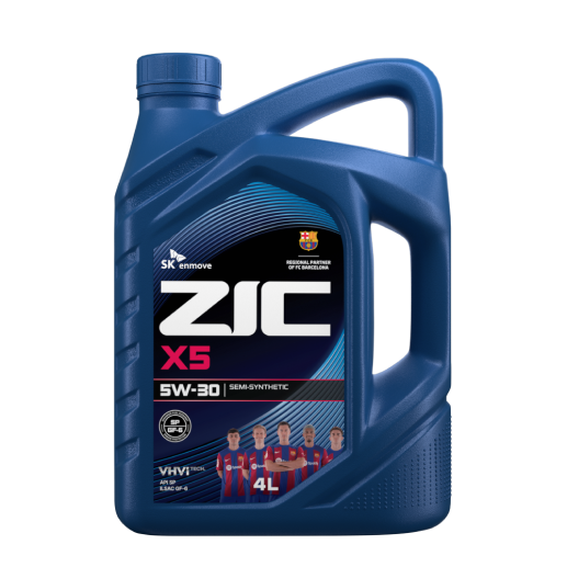 ZIC X5 5W-30 полусинтетическое моторное масло 4л