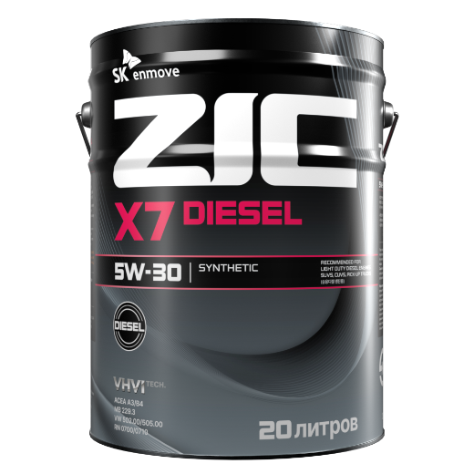 ZIC X7 Diesel 5W-30 синтетическое моторное масло 20л