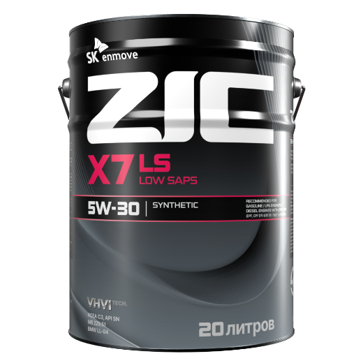 ZIC 192619 X7 LS 5W-30 20 л — Cинтетическое моторное масло