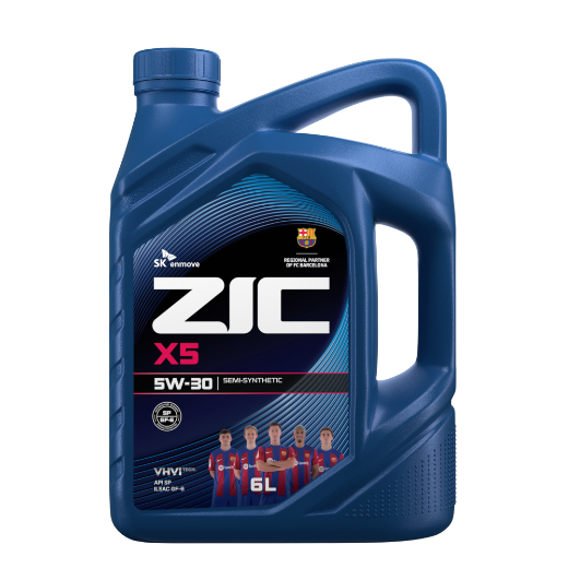 ZIC X5 5W-30 полусинтетическое моторное масло 6л