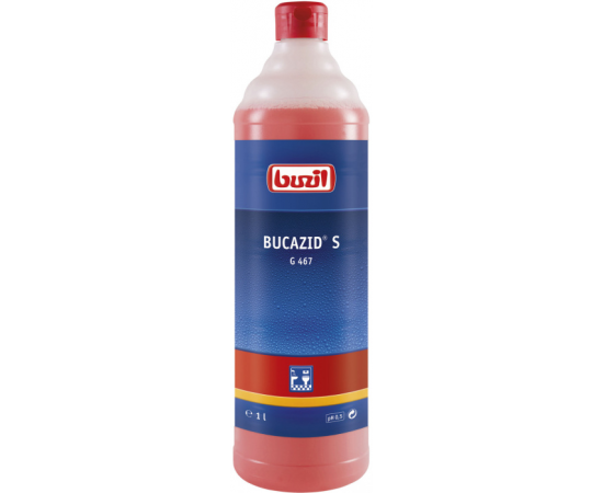 Buzil: G467 Bucazid S 1л/12шт Ср-во моющее для мытья сантехники на основе амидосульфоновой кислоты, шт