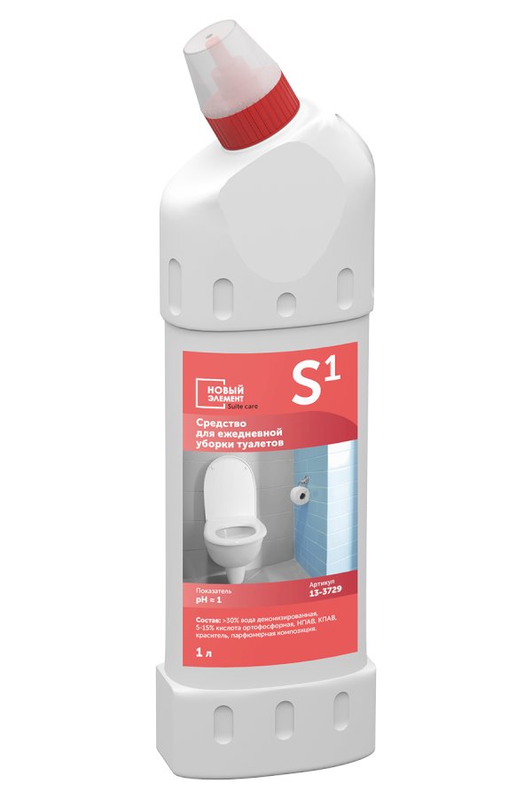 Новый Элемент Suite care S1 Средство для ежедневной уборки туалетов 1л *12