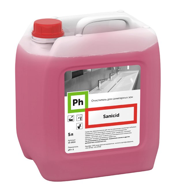 Ph Sanicid Очиститель для санитарных зон 5л *1