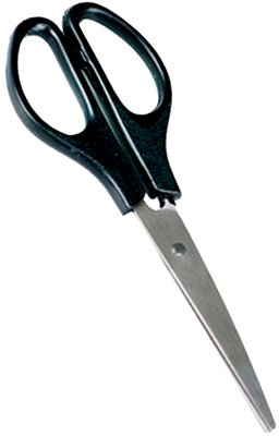 Ножницы Workmate 160 мм, пластиковые чёрные ручки *12/240