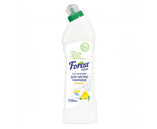 Forest Clean: Гель для чистки унитаза "Лимон" 750мл/16шт, шт
