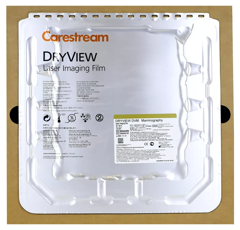 Рентгеновская пленка для Маммографии 25 х 30 (10x12'') /125л./ - Carestream Health-DVM (для принтера DV5950,6800,6850,6950)