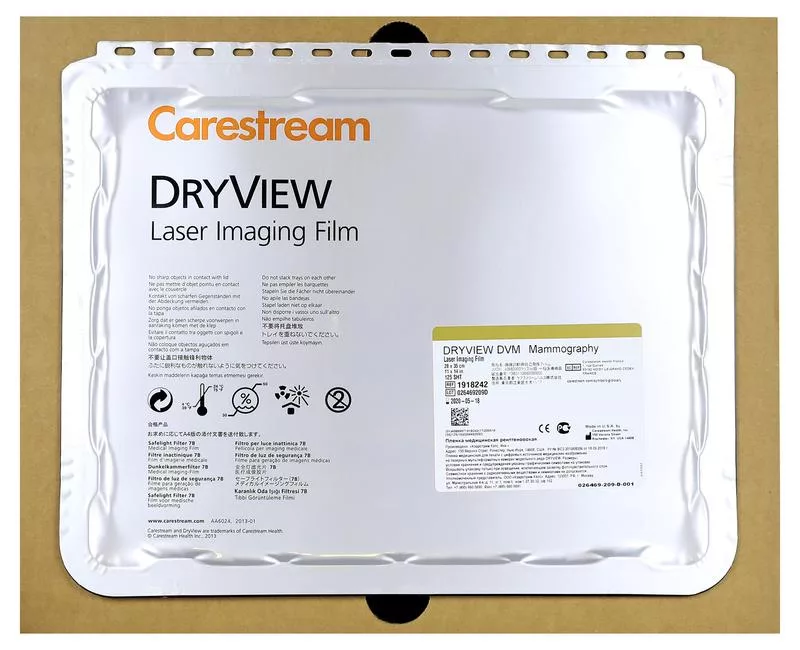 Рентгеновская пленка для Маммографии 28 х 35 (11x14'') /125л./ - Carestream Health-DVM (для принтера DV5950,6800,6850,6950)