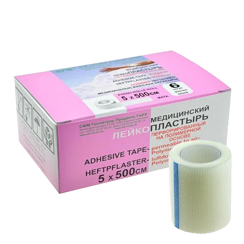 Лейкопластырь Полимерная основа 5,0 х 500 см - SFM Plaster, Германия