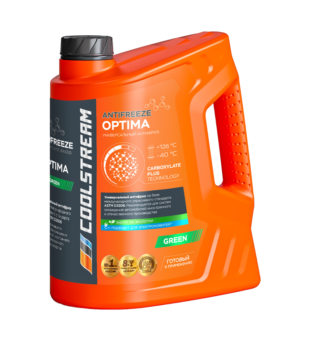 Охлаждающая жидкость Антифриз CoolStream Optima -40°C зеленый 5кг