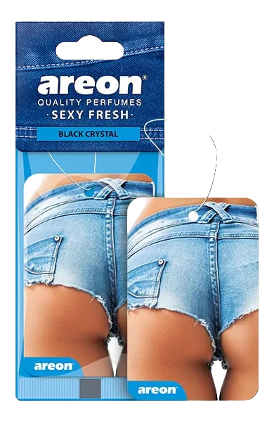 Ароматизатор для автомобиля AREON "SEX DRIVE" (Black Crystal/Черный кристалл) ASF01
