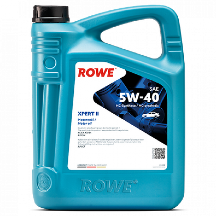 Масло моторное синтетическое RОWE Hightec XPERT II SAE 5W-40 NEW A3/B4 SN/CF 4л