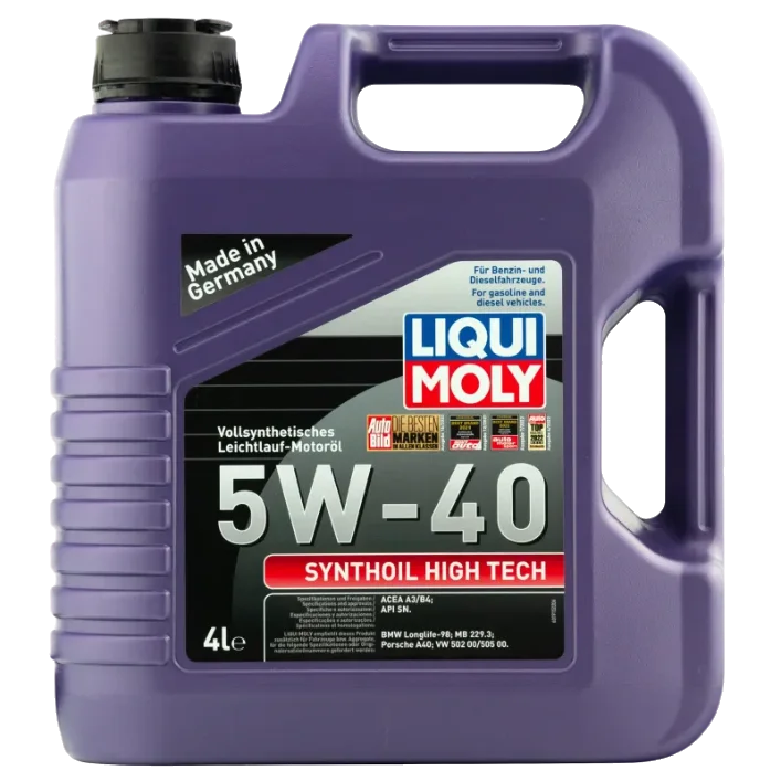 Масло моторное синтетическое LIQUI MOLY Synthoil High Tech SAE 5W40 API SM/CF 4л