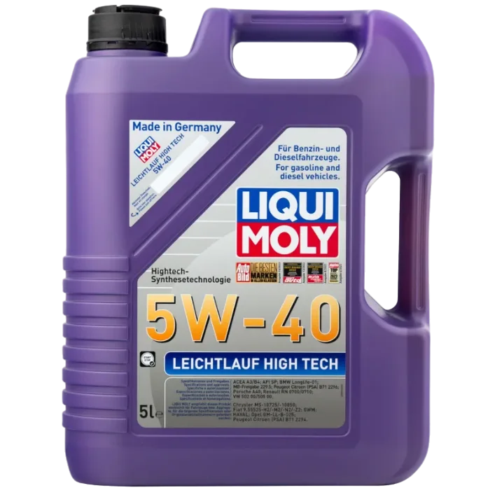 Масло моторное синтеическое LIQUI MOLY Leichtlauf Higt Teсh SAE 5W40 API SP 5л