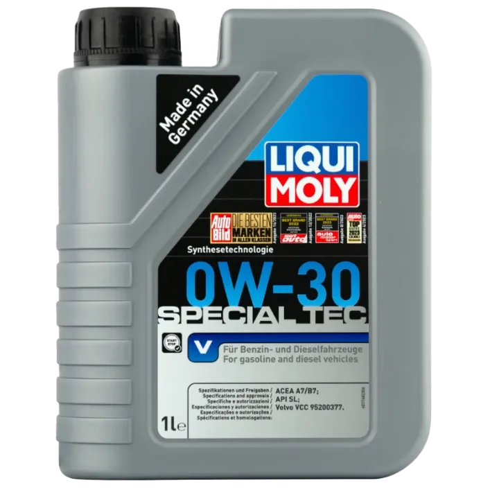 Масло моторное синтетическое LIQUI MOLY Special Tec V (Leichtlauf Special V) 0W-30 API SL/CF ACEA A5 1л