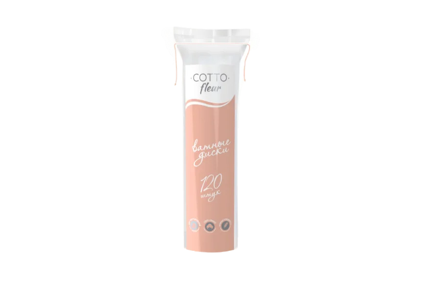 Диски космет Cotto fleur хлопок 120 шт/упк